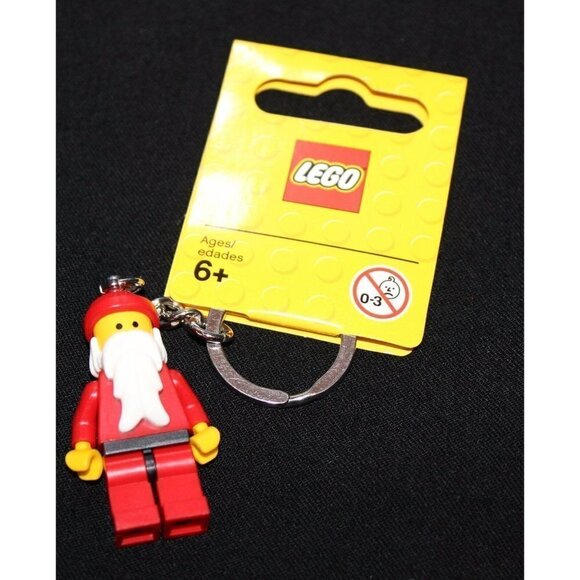 Lego Minifig Keychain Backpack Bag Charm 850150 Holiday Christmas Santa New NWT - Picture 2 of 6